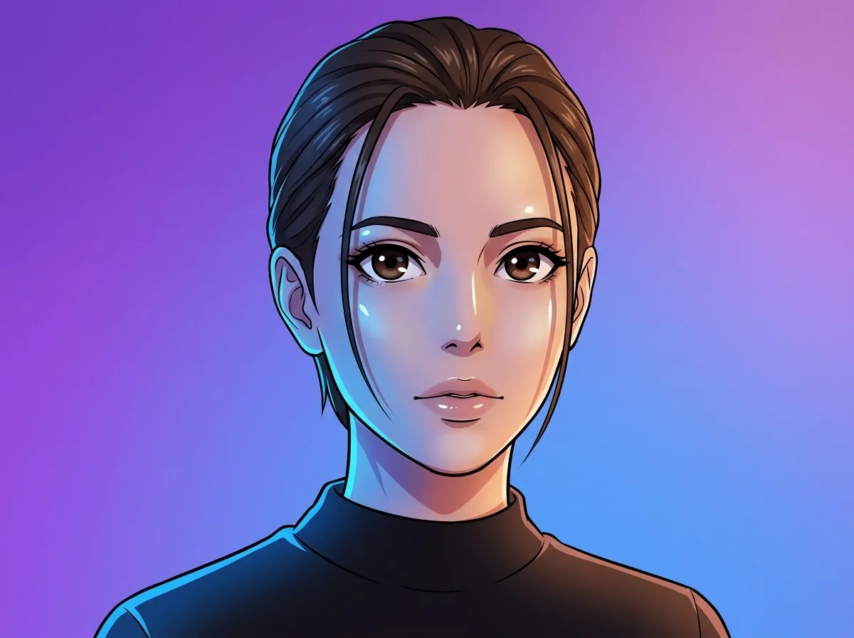Porównanie podobieństwa twarzy po konwersji zdjęcia na anime - Grafika Anime